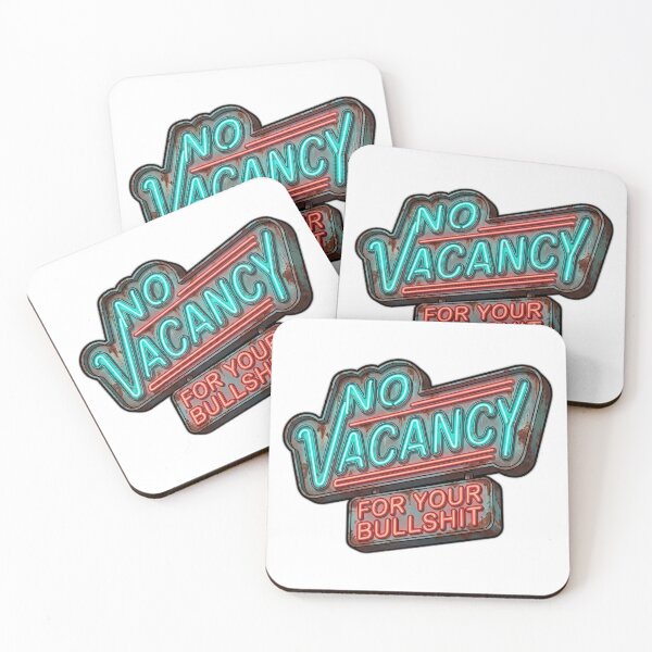 Item preview, No Vacancy For Your Bullshit Retro Neon Sign designed and sold by ryanguas.