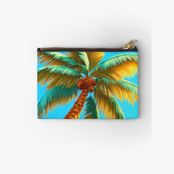 Item preview, Fantasy Tropical Palm Tree With Coconuts Colorful Art designed and sold by DEC02.