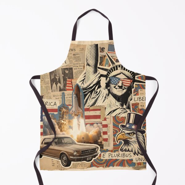 Item preview, Retro America Liberty Collage America 250 designed and sold by Buttonquill.