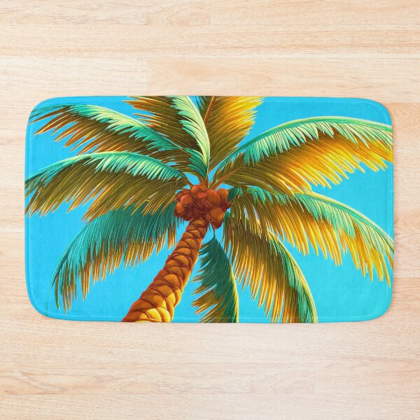 Item preview, Fantasy Tropical Palm Tree With Coconuts Colorful Art designed and sold by DEC02.