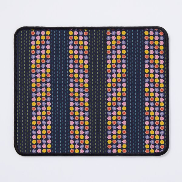 Item preview, Flower & Dashed Wide Vertical Stripe designed and sold by Digitalmyth's Designs.