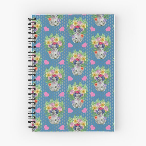 Item preview, Angel with Flowers & Hearts on Dashed Vertical Stripe on Blue designed and sold by Digitalmyth's Designs.