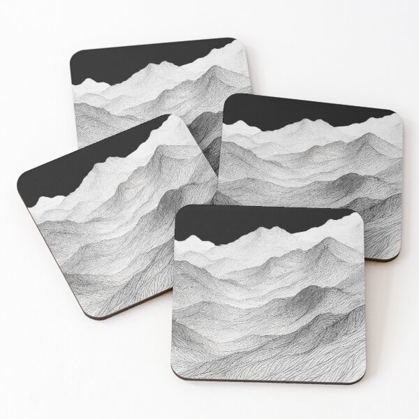 Item preview, Hidden Landscape | Abstract Line Mountain Wall Art designed and sold by rigelcreation.