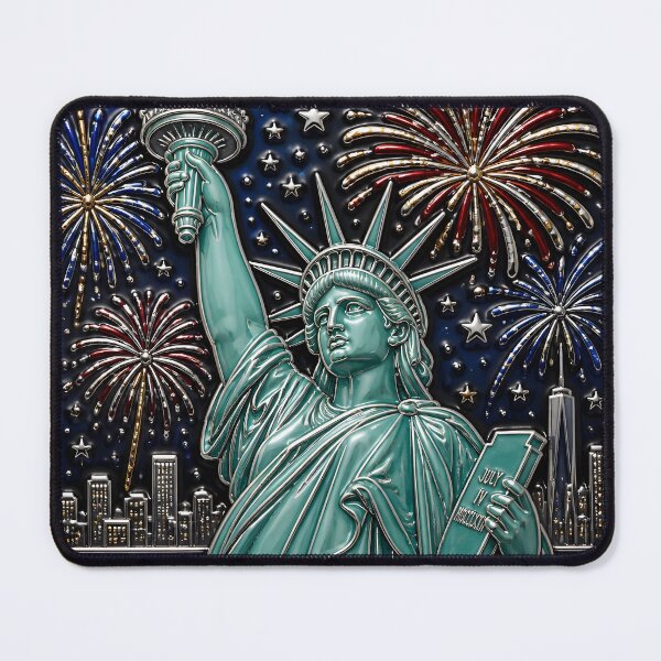 Item preview, Lady Liberty Fireworks America 250 designed and sold by Buttonquill.