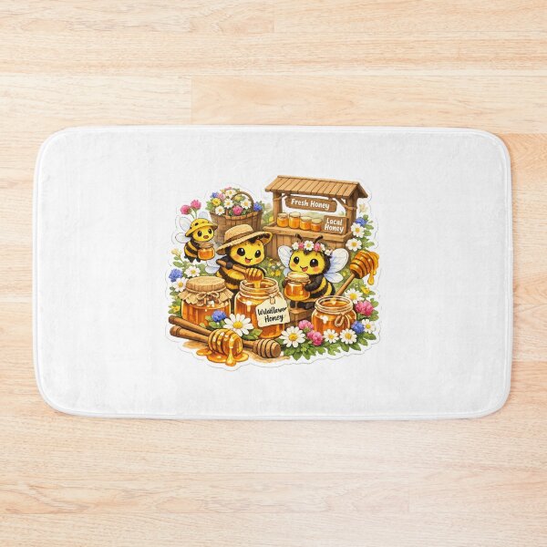 Item preview, Bee Honey Market Shirt | Cute Bees Selling Wildflower Honey | Cottagecore Beekeeper Gift designed and sold by MrDev.