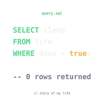 Artwork thumbnail, SQL Sleep Query by DaemonThreads