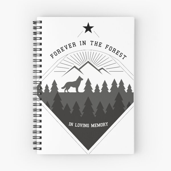 Item preview, Forever In The Forest Dog Memorial Minimalist Gift designed and sold by Paw-Soul.