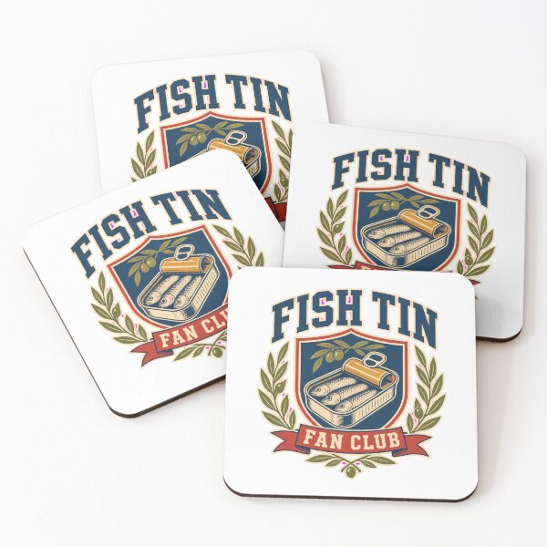 Item preview, Fish Tin Fan Club - Retro Sardine Crest designed and sold by GoverArt.