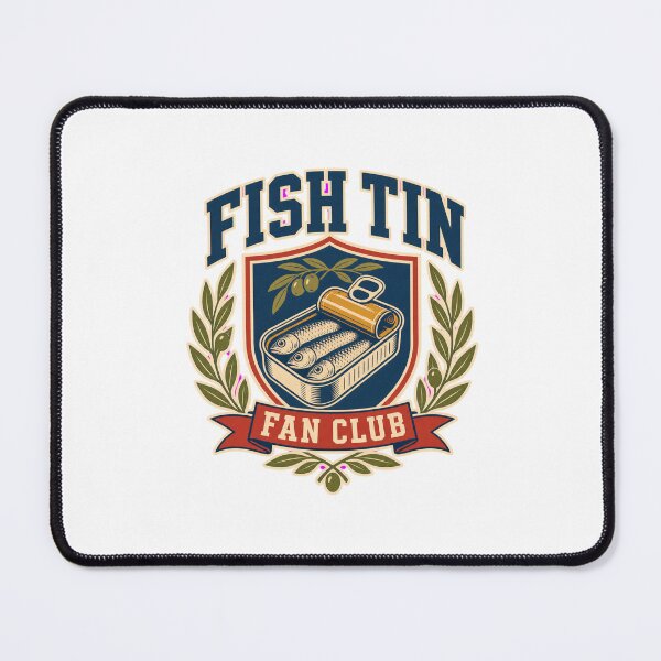 Item preview, Fish Tin Fan Club - Retro Sardine Crest designed and sold by GoverArt.