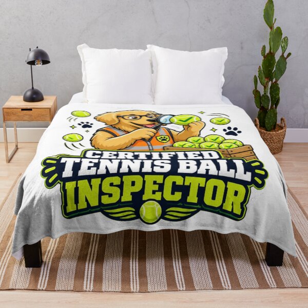 Item preview, Certified Tennis Ball Inspector Funny Golden Retriever Dog Lover Gift designed and sold by ClaussShop.