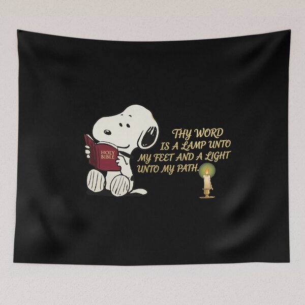 Item preview, Snoopy Biblee Versee Lamp Feet Light  designed and sold by catlolistore.