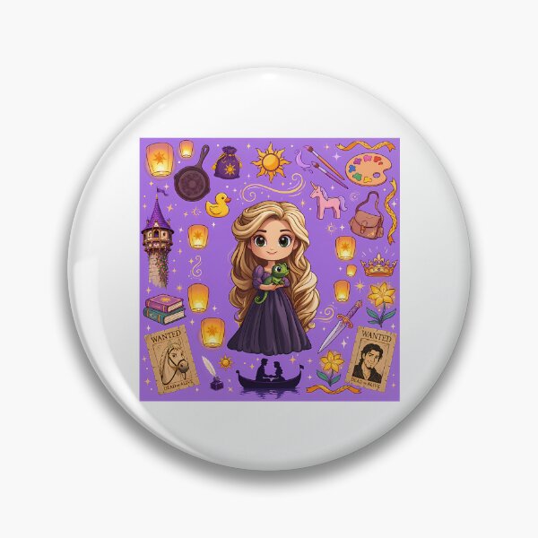 Item preview, Kawaii Rapunzel Tangled Collage designed and sold by lucartian.