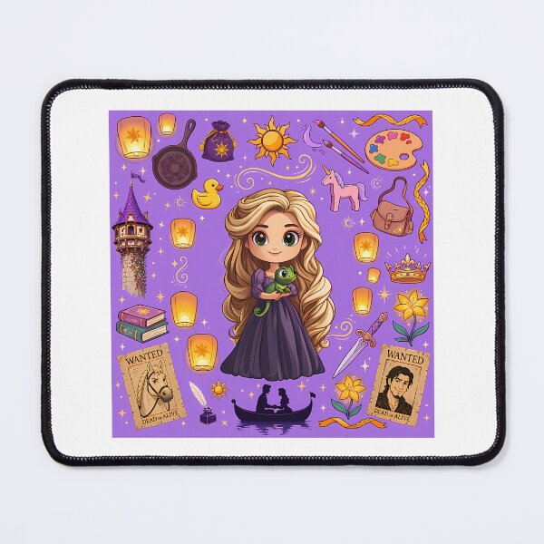 Item preview, Kawaii Rapunzel Tangled Collage designed and sold by lucartian.