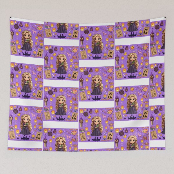 Item preview, Kawaii Rapunzel Tangled Collage designed and sold by lucartian.
