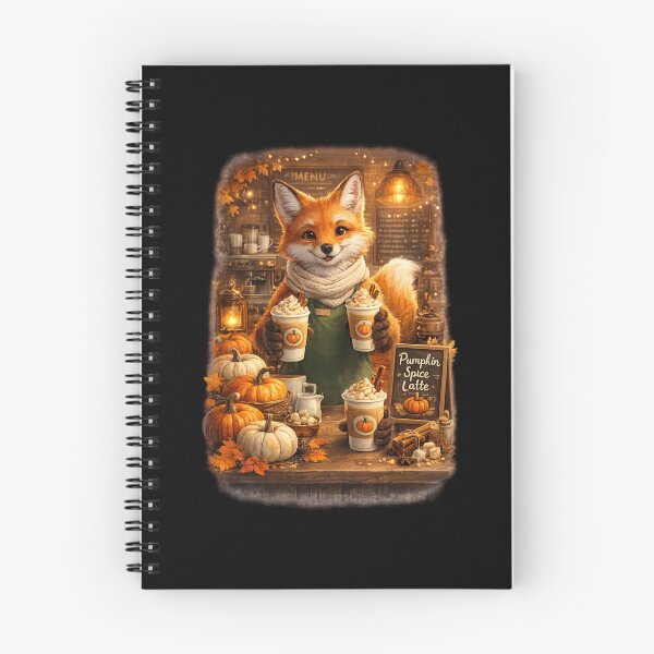 Item preview, Pumpkin Spice Fox Barista Shirt | Cozy Autumn Coffee | Woodland Fox Latte | Cottagecore Fall Art designed and sold by MrDev.