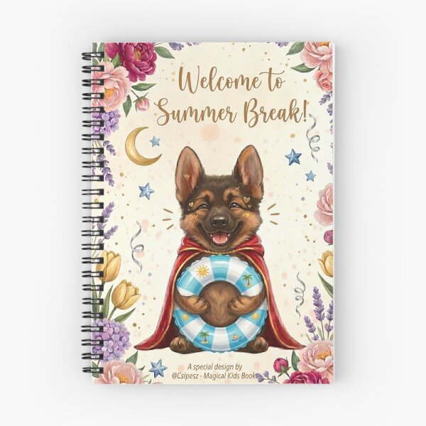 Item preview, ​Cute German Shepherd Summer Puppy with Swim Ring designed and sold by SilentFlower.