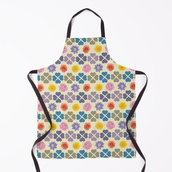 Item preview, Spring Flowers & Hearts Clusters Horizontal Stripes on Cream designed and sold by Digitalmyth's Designs.