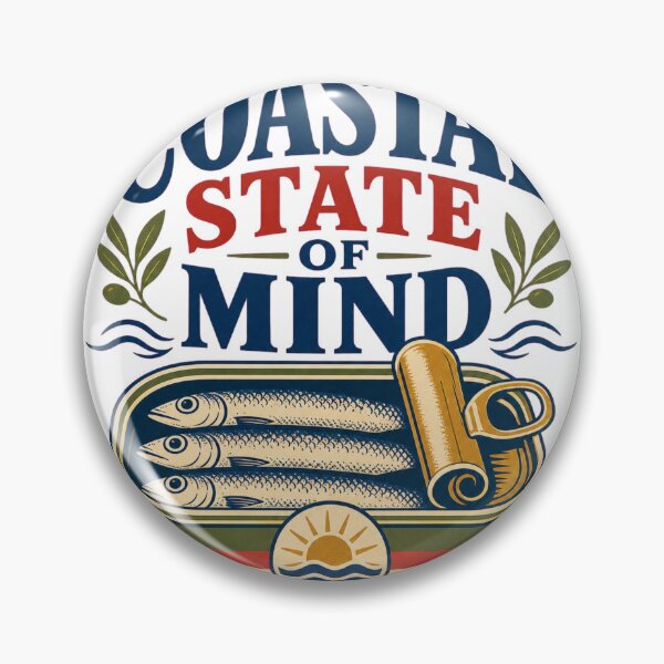 Item preview, Coastal State of Mind - Sardine Summer Design designed and sold by GoverArt.