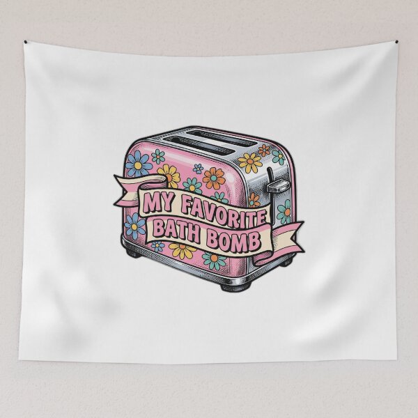 Item preview, My Favorite Bath Bomb Retro Toaster Funny Dark designed and sold by ryanguas.