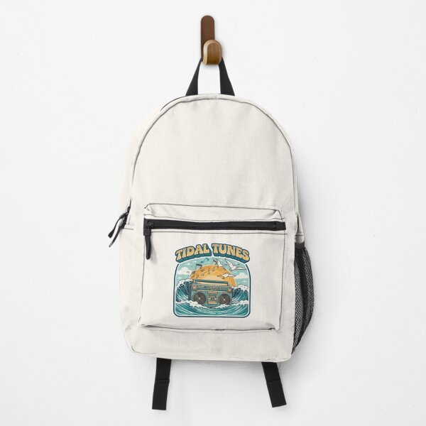 Item preview, Tidal Tunes Retro Boombox Surf Wave Beach Music Sticker designed and sold by FestivityFinds.