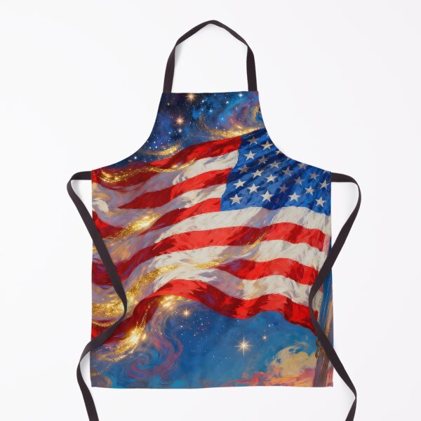 Item preview, Starry American Flag America 250 designed and sold by Buttonquill.