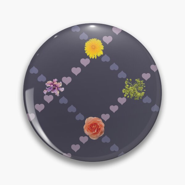 Item preview, Spring Flowers & Hearts Diamonds on Purple designed and sold by Digitalmyth's Designs.
