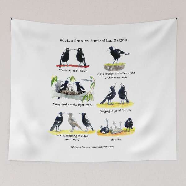 Item preview, Advice from an Australian Magpie designed and sold by Paula Peeters.