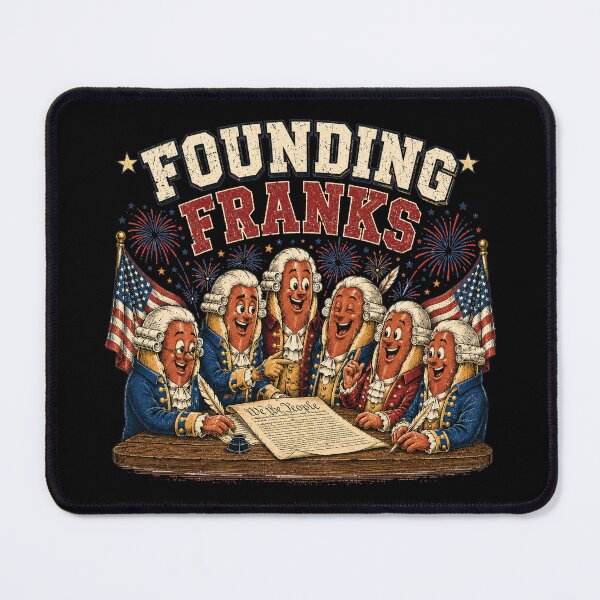 Item preview, Funny Founding Franks Funny 4th of July Hot Dog designed and sold by rusiaa.
