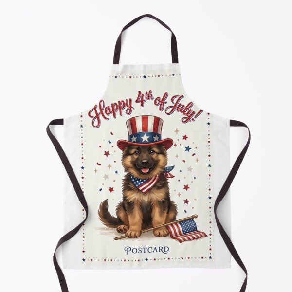 Item preview, Cute German Shepherd with Uncle Sam Hat 4th of July Puppy designed and sold by SilentFlower.