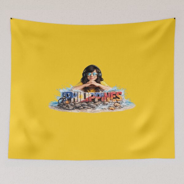 Item preview, Philippines Beach and Music Graphic Tee designed and sold by FlipFlopTeesCo.