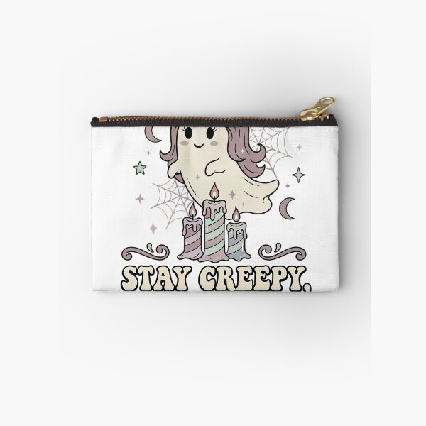 Item preview, Cute Ghost Witch “Stay Creepy, Darling” | Soft Gothic Kawaii Halloween Tee designed and sold by Anastasiia Yurevych.