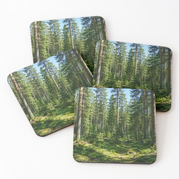 Item preview, Sunlit Conifer Forest — Green Nature Art Tee designed and sold by medicalkinoko.