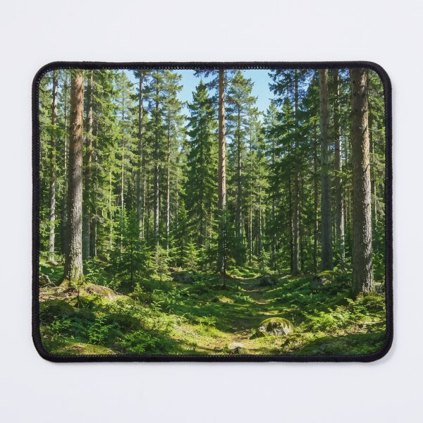 Item preview, Sunlit Conifer Forest — Green Nature Art Tee designed and sold by medicalkinoko.