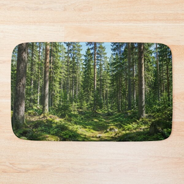 Item preview, Sunlit Conifer Forest — Green Nature Art Tee designed and sold by medicalkinoko.