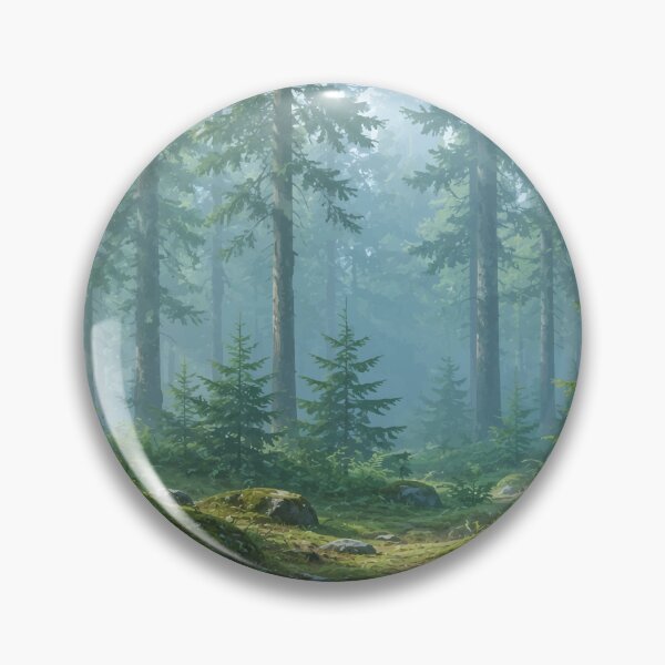 Item preview, Misty Morning Forest — Ethereal Nature Art Tee designed and sold by medicalkinoko.