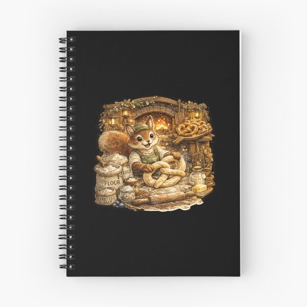 Item preview, Cute Squirrel Pretzel Baker Sticker | Cozy Fantasy Bakery | Cottagecore Baking | Woodland Animal | Soft Pretzel Art designed and sold by MrDev.