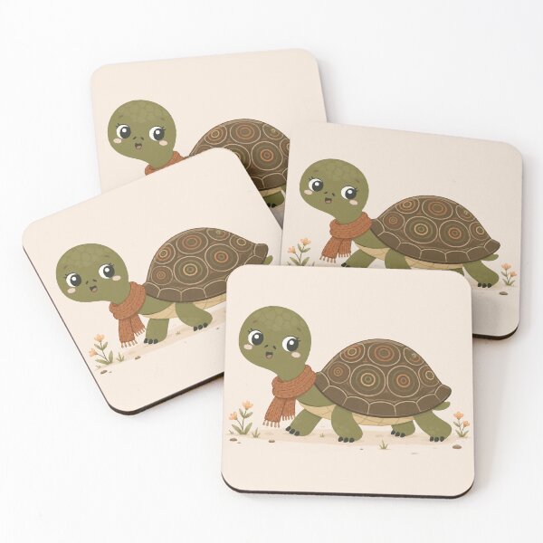 Item preview, Happy Turtle with Autumn Scarf designed and sold by RiceRose.