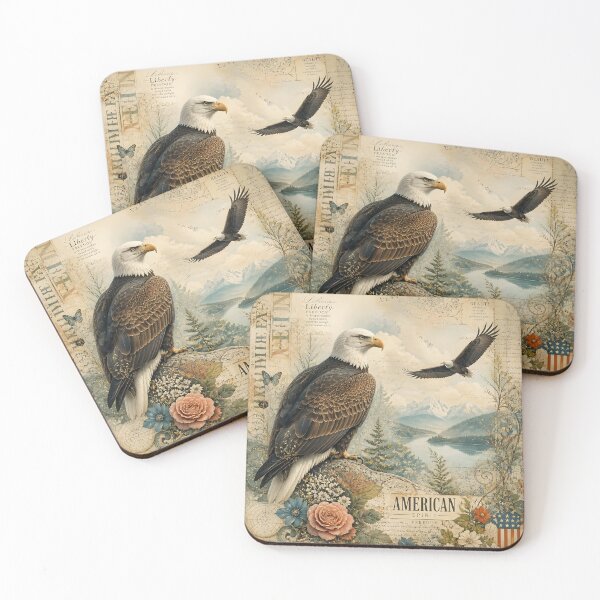 Item preview, American Spirit Bald Eagle America 250 designed and sold by Buttonquill.