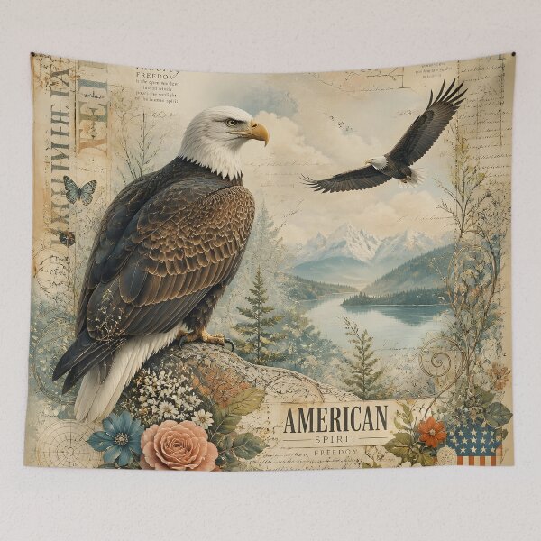 Item preview, American Spirit Bald Eagle America 250 designed and sold by Buttonquill.