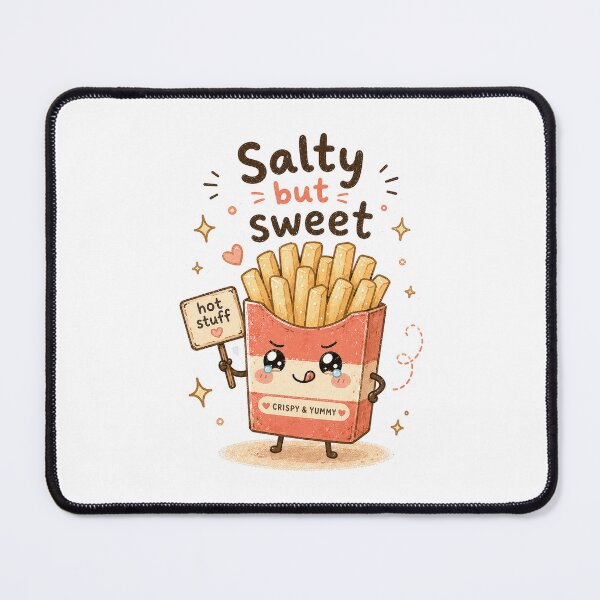 Item preview, Salty But Sweet Kawaii French Fries Sticker designed and sold by InkWanderStudio.