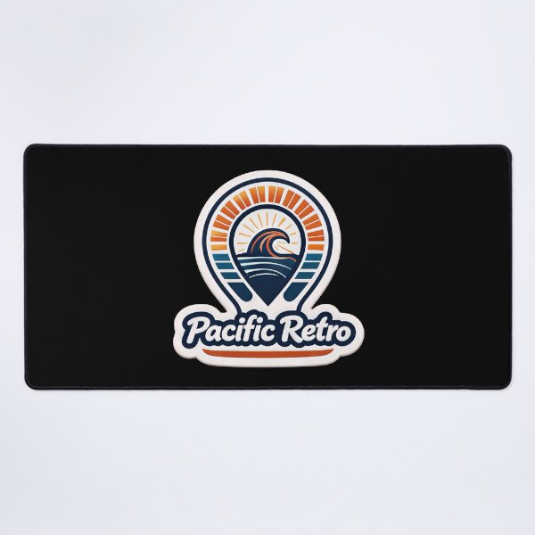 Item preview, Pacific Retro Vintage Surf Wave Sunburst Badge designed and sold by FestivityFinds.
