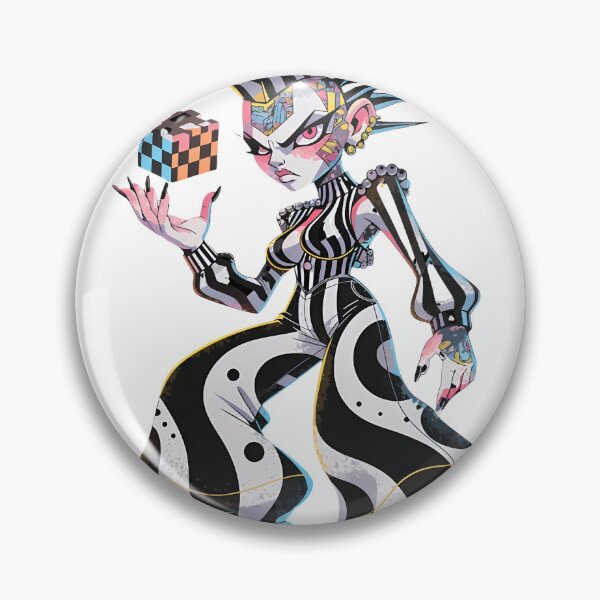 Artikelvorschau, Stilisierter Punk-Charakter mit Stachelfrisur und Skateboard in kräftigem Schwarz-Weiß-Design entworfen und verkauft von Creative88Art.