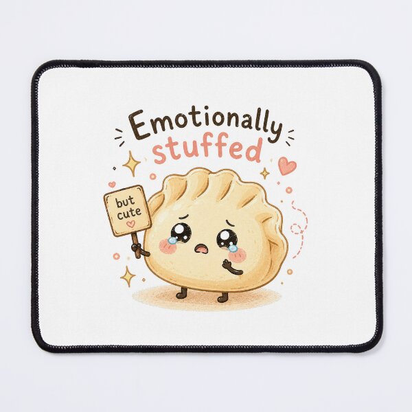 Item preview, Emotionally Stuffed Kawaii Dumpling Sticker designed and sold by InkWanderStudio.