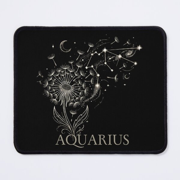 Item preview, Aquarius Zodiac Dandelion Constellation Celestial Art designed and sold by SilentFlower.