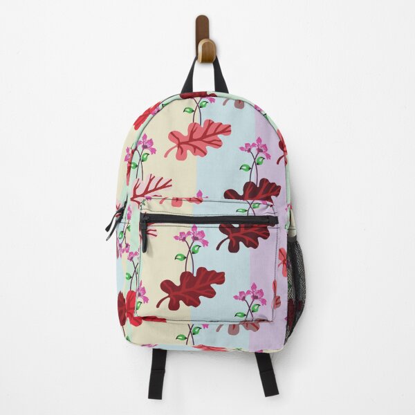Item preview, Floral and Leaf Seamless Striped Pattern designed and sold by PowerAntShop.