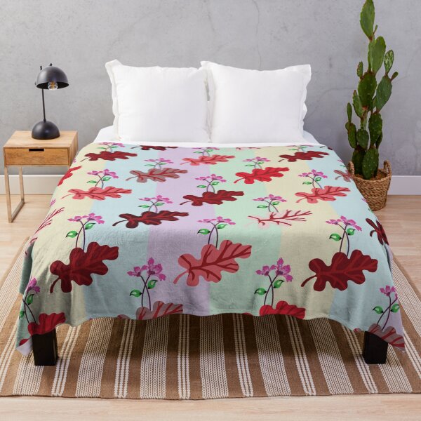 Item preview, Floral and Leaf Seamless Striped Pattern designed and sold by PowerAntShop.