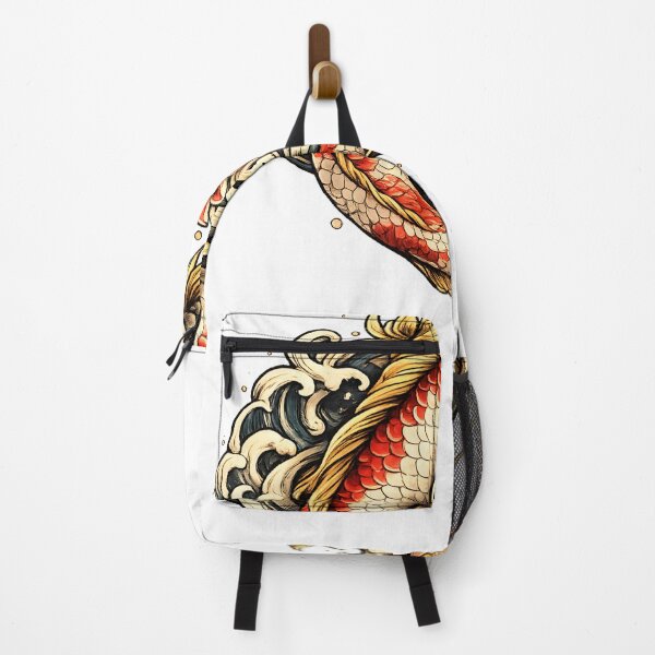 Item preview, Koi Serenity | Japanese Koi Fish Lotus Vintage Tattoo Style T-Shirt Design designed and sold by AVINN-SENPAI.