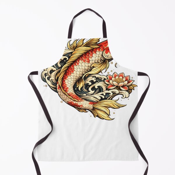 Item preview, Koi Serenity | Japanese Koi Fish Lotus Vintage Tattoo Style T-Shirt Design designed and sold by AVINN-SENPAI.