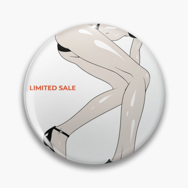 Item preview, Stylish Woman Posing in High Heels and White Outfit with Limited Sale Text Illustration designed and sold by Creative88Art.