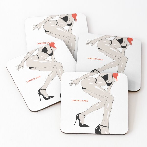 Item preview, Stylish Woman Posing in High Heels and White Outfit with Limited Sale Text Illustration designed and sold by Creative88Art.